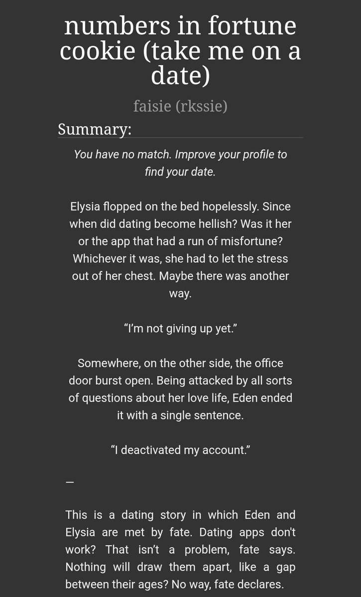 faisie | focused on fics series tweet media