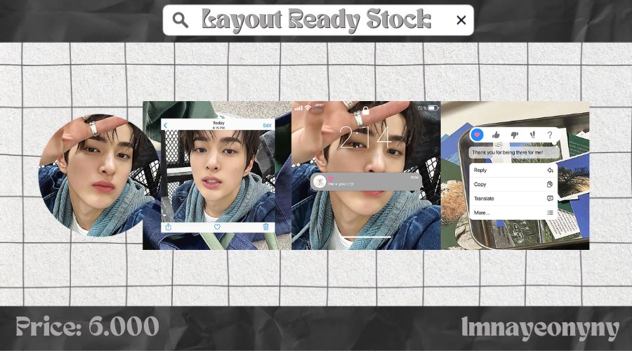 lmnayeonyny's tweet image. Help repost? Makasih 🫶

Hai, aku bawa 🛒 layout rs cortis martin, juhoon, seonghyeon, keonho ava png jpg ✨
🏷️ 6k/each
💰 Qris/e-wallet

#zonauang #zonajajan