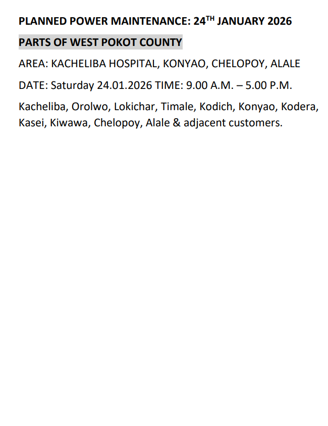 Kenya Power tweet media