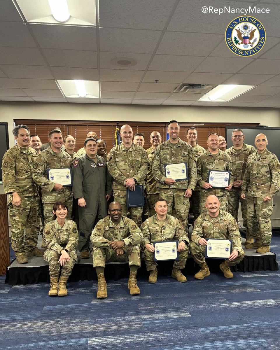 RepNancyMace's tweet image. Congratulations to the newest Chiefs of Joint Base Charleston!

The hard work, dedication, and drive it takes to hold this title reflect the highest standards of excellence and accountability. We look forward to seeing your leadership in action and know our military is in good…