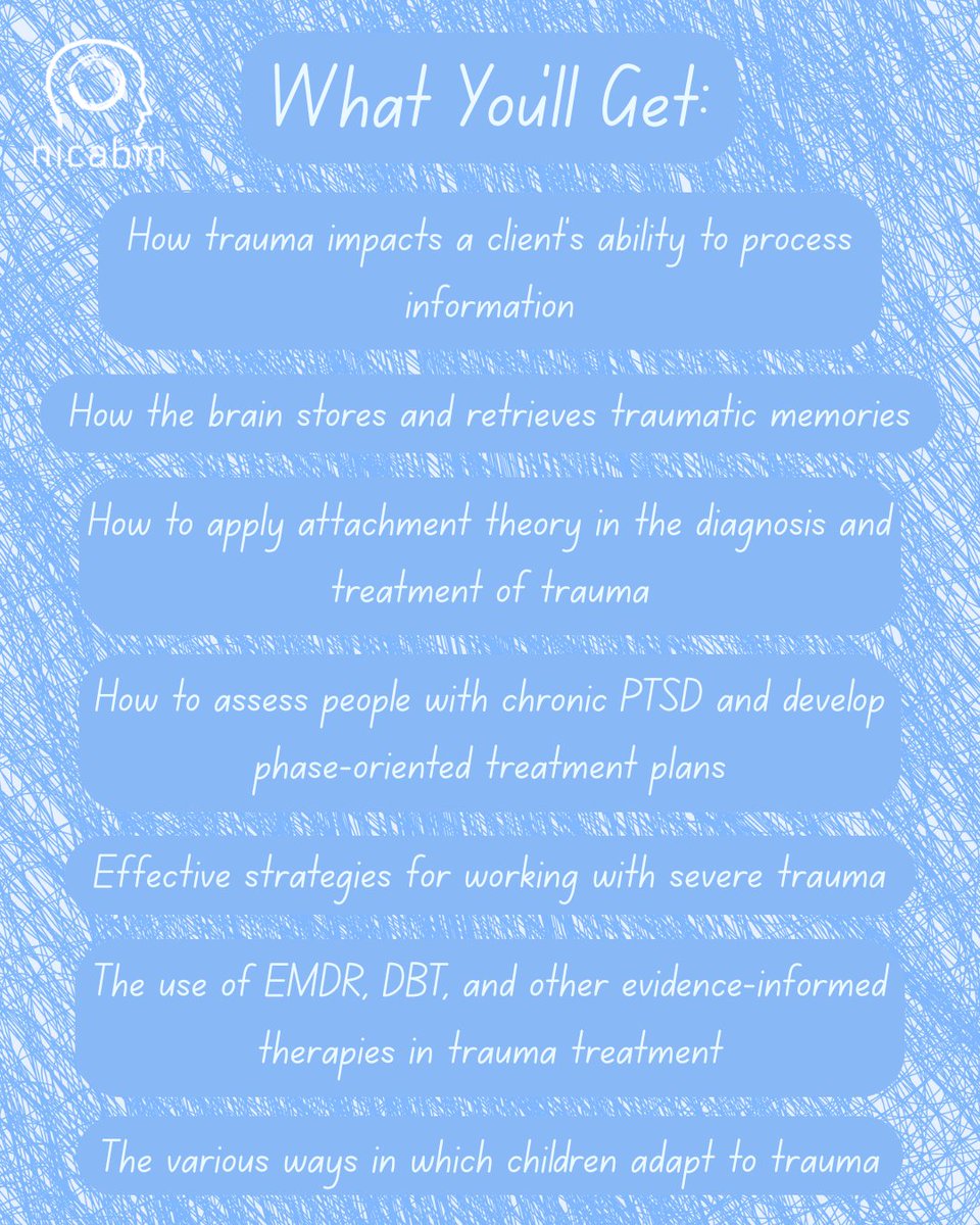 nicabm's tweet photo. When clients stay stuck in survival. . .
. . .The brain may still be sounding the alarm.
Learn how to help create relief in
Sign up today for 50% off! β‘οΈ https://t.co/Pjq9KgAzaE
#nicabm #traumatherapy #mentalhealth #mindfulness #psychotherapy #therapistsofinstagram https://t.co/4sP35ah7lw