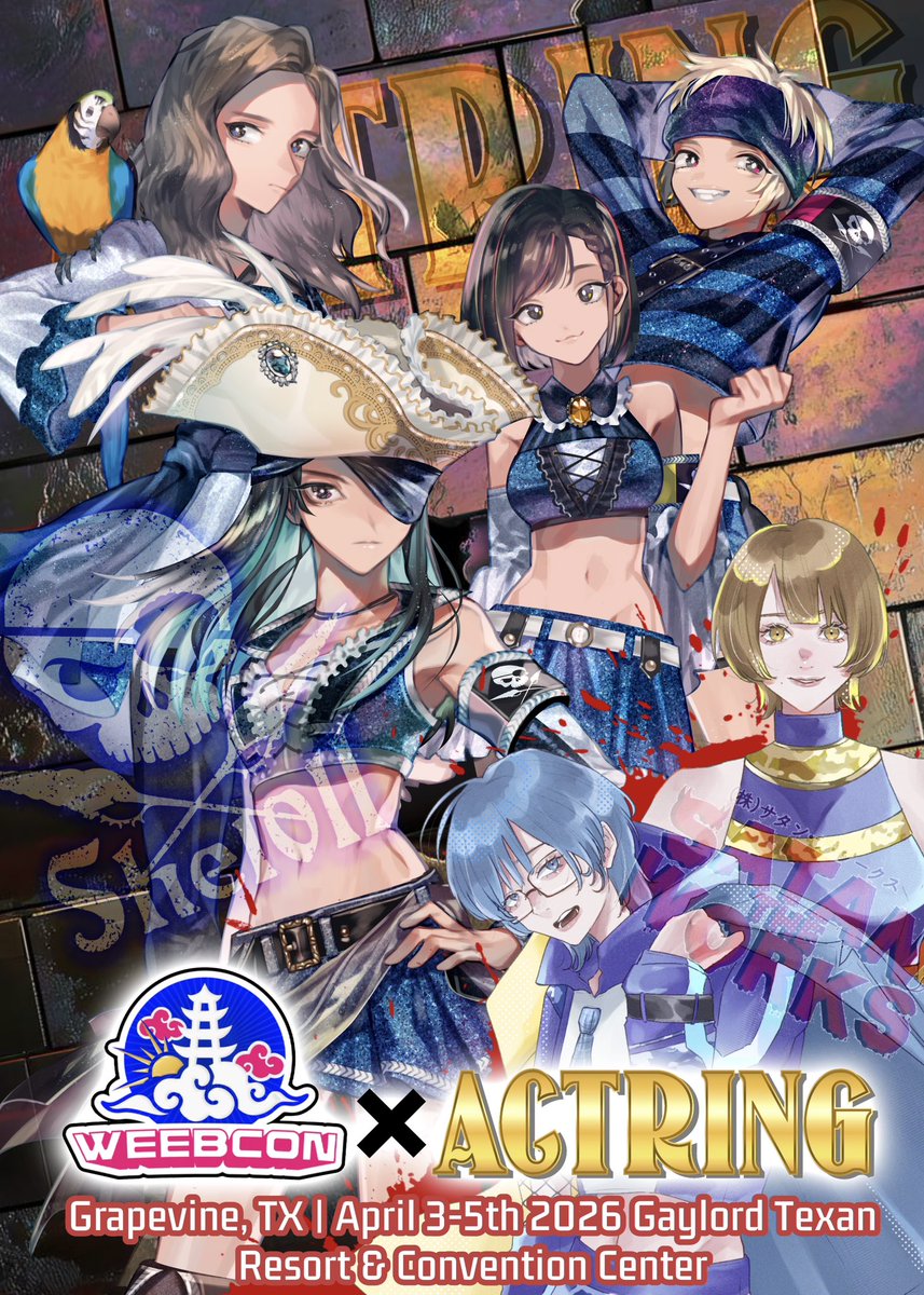 actring_ARG's tweet photo. ⚜️ACTRING2026スケジュール⚜️

4/3〜5日
WeebCon＠テキサス州ゲイロードテキサンリゾート＆コンベンションセンター

4/11(土)昼13:30〜夜18:30〜
鏡編  伍ノ面 Shelollノ章
　「Lady Luck Lullaby」
@新木場1stRING

#ACTRING
#ARGシェルオル
#ARGサタン https://t.co/jeCiwUs6g1