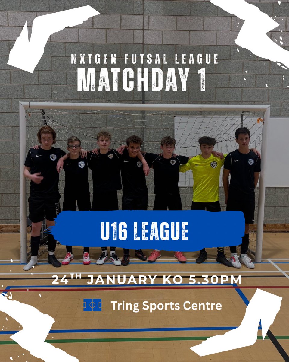 Our u16s are in action tomorrow at NxTGen MD1. Looking forward to an afternoon of great Futsal 💪 ⚽️