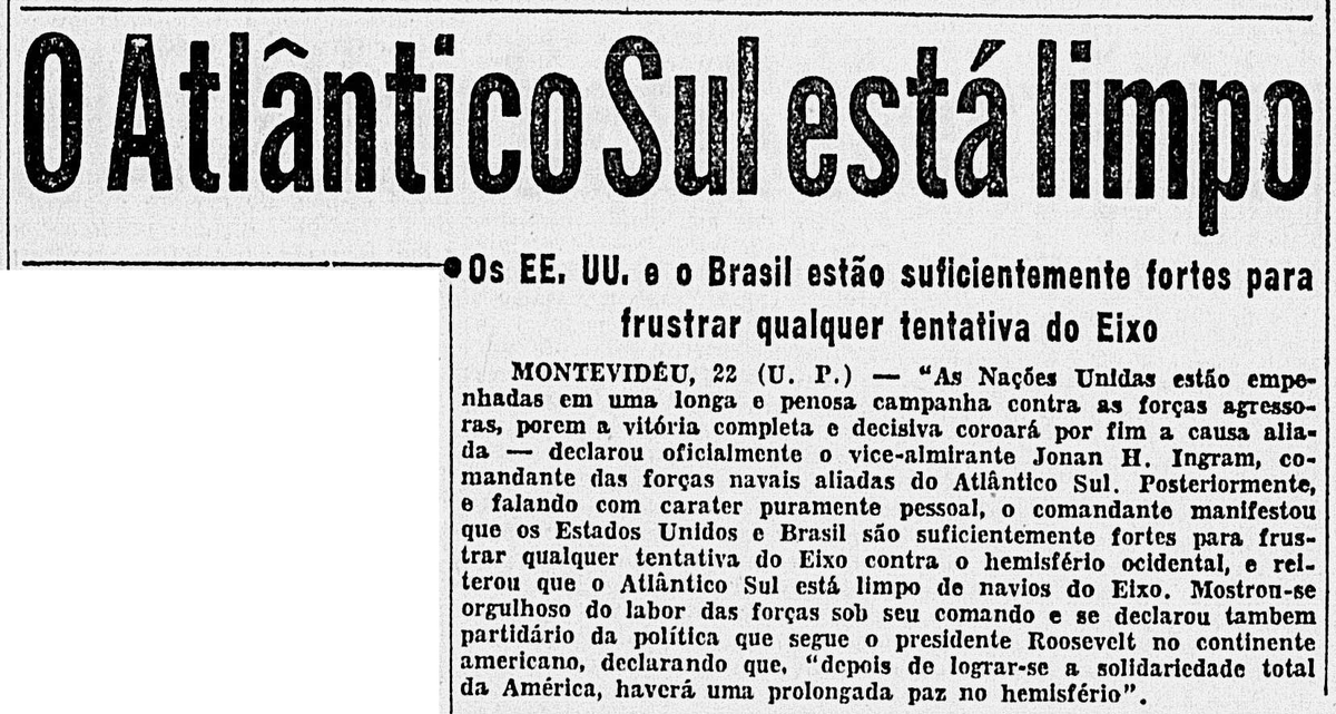 sentandoapua's tweet photo. Notícias da 2ª Guerra: 23JAN1944-O Atlântico Sul está limpo. Os EUA e o Brasil estão suficientemente fortes https://t.co/X0sIn6XsxR 

#JAN44 #ANoite #WWII #Marinha #Atlantico #EUA @marmilbr @USNavy https://t.co/pNsJzXndxa