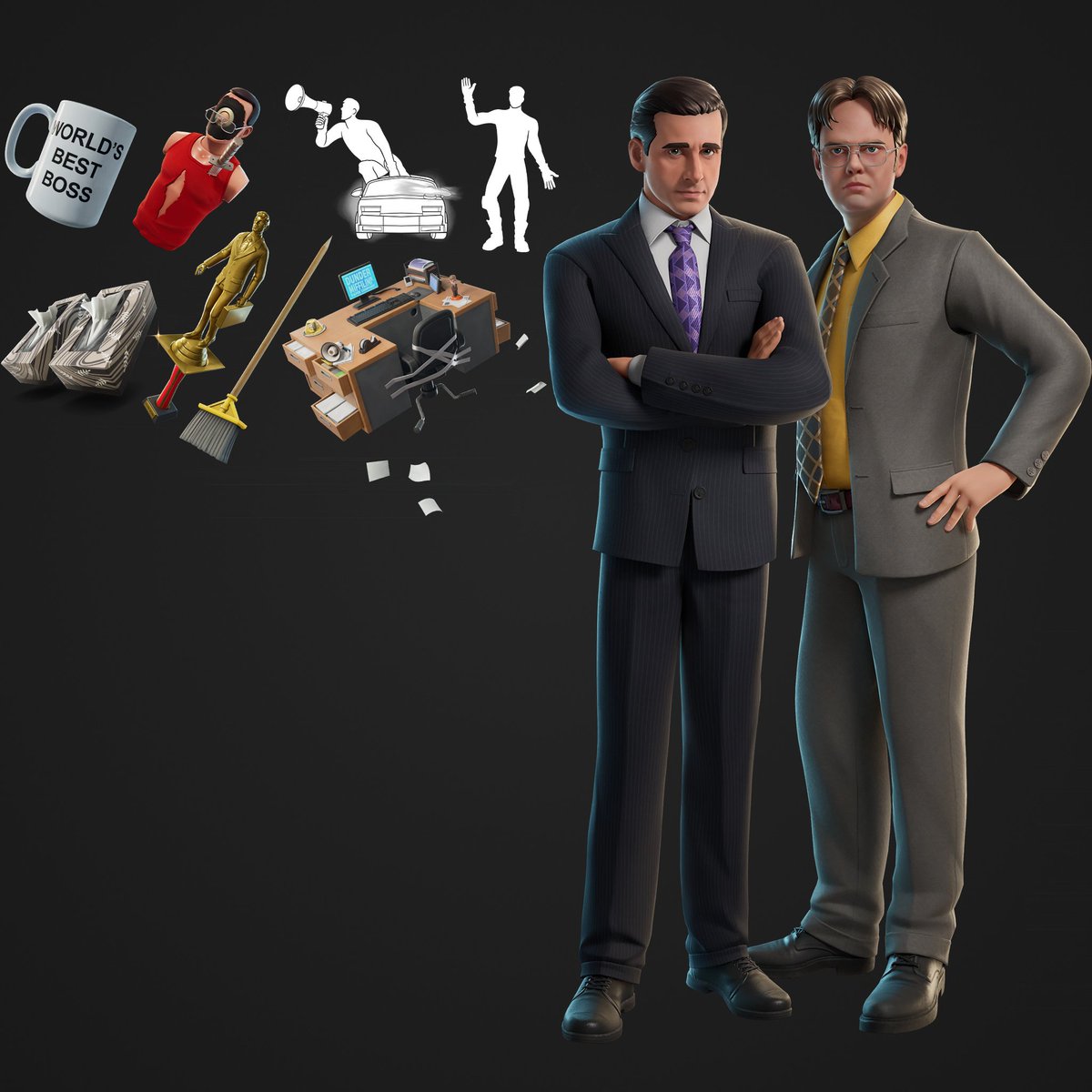 THE OFFICE FORTNITE SKINS REVEALED