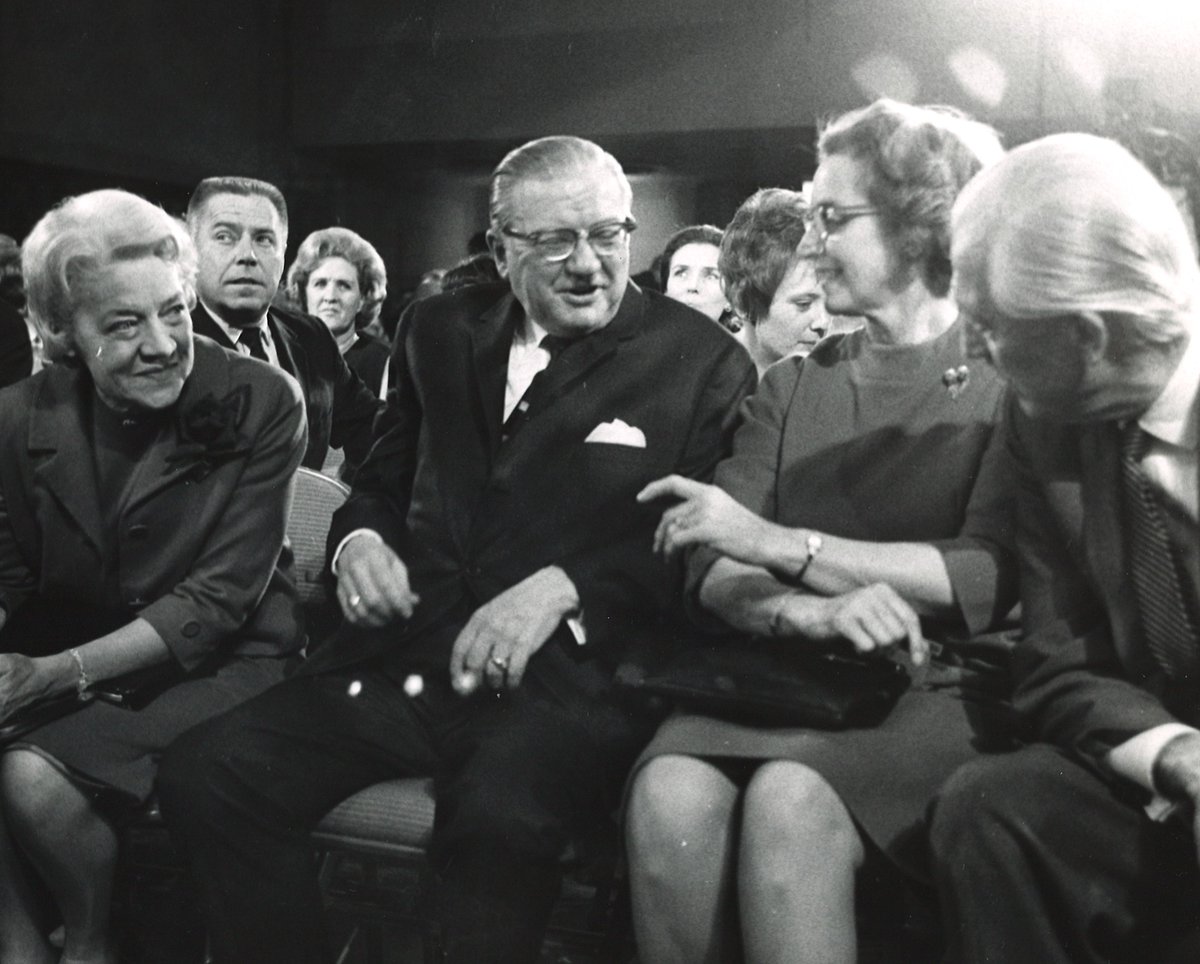 Photo taken at the Senate Republican Conference #OTD in 1968.