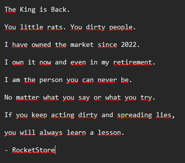 RocketStore tweet media