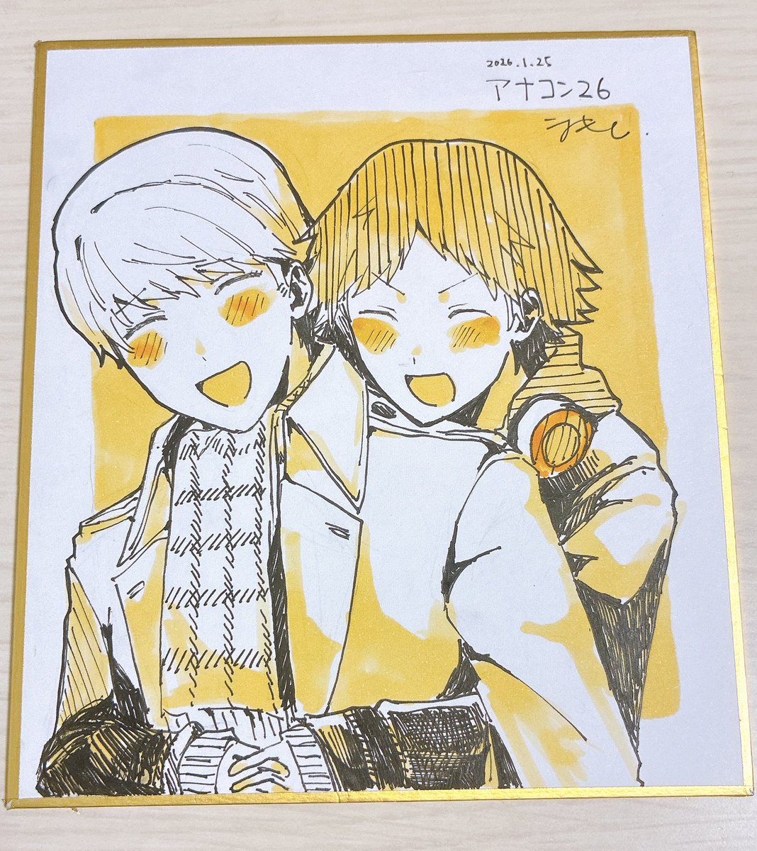 色紙完成してるやつ1枚だけ載せときます〜