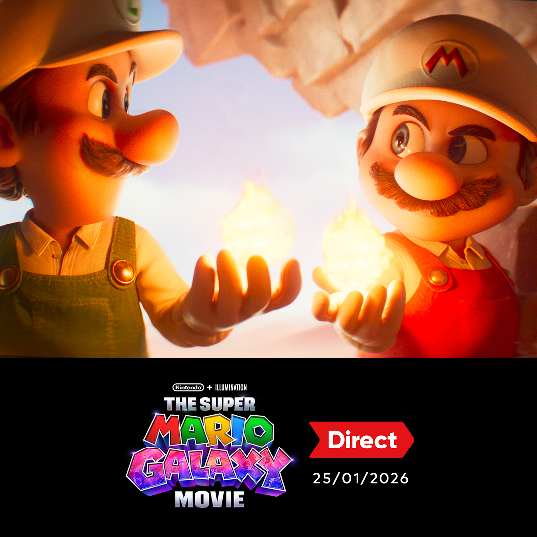 Join us on Sunday, January 25th at 14:00 (UK) for a #NintendoDirect featuring an exclusive look at The Super Mario Galaxy Movie. No game information will be included in this presentation.

Watch here: ntdo.com/6017AU0s5