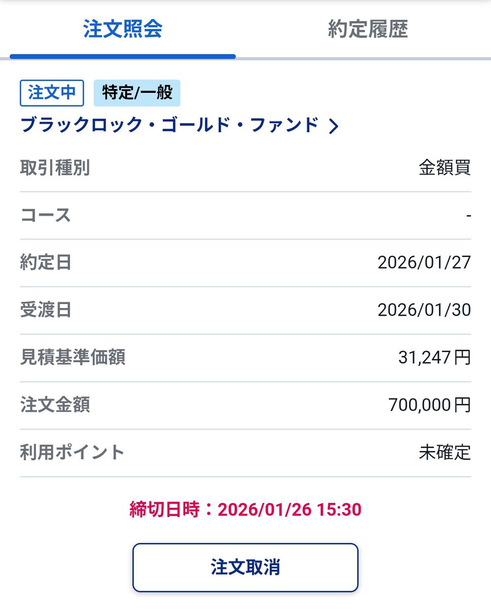 ブラックロックゴールドファンド万歳