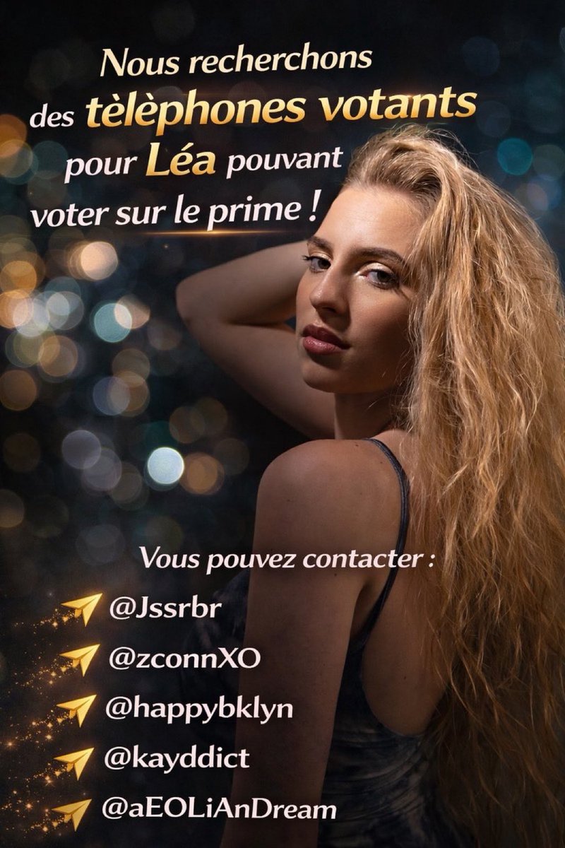 Kayli2019's tweet image. NOUS CHERCHONS des téléphones votants pour voter durant le prime !!! Veuillez contacter les pseudos inscrits ici ⬇️⬇️⬇️ #StarAcademy #StarAcademyLeLive #LeaEnFinale #LeaDoffey