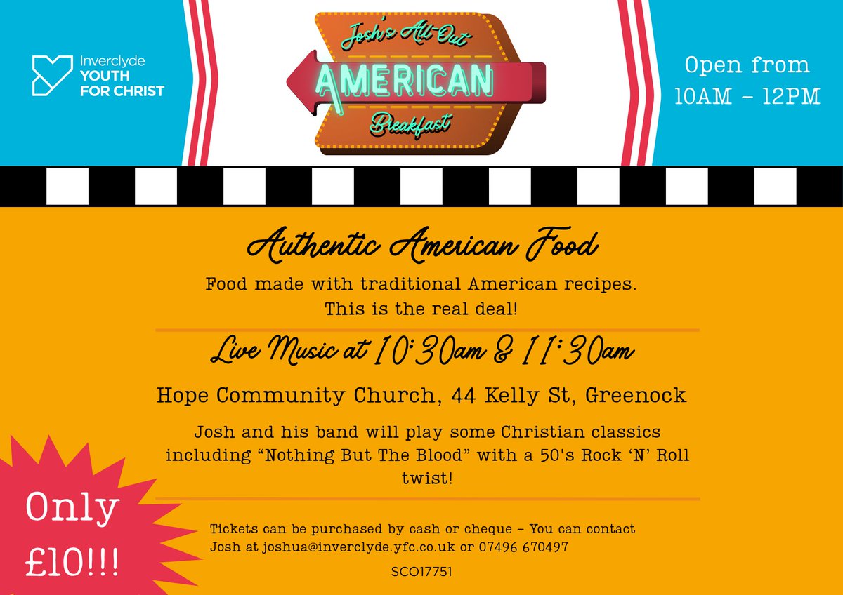 Save the Date: Our Youth Worker Josh is hosting his first personal support fundraiser since joining the Team last year. We would love to see you there.