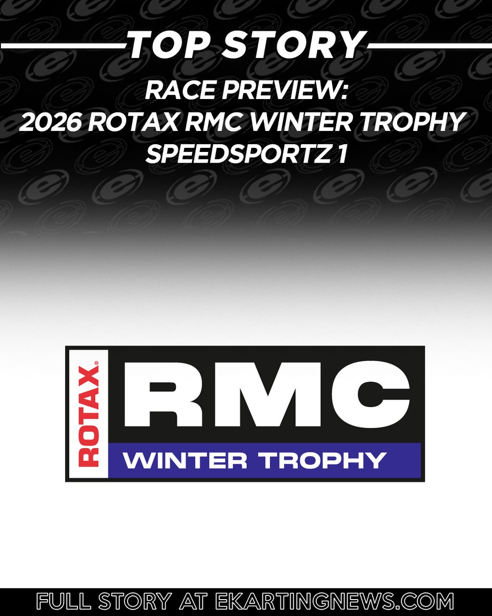 eKartingNews's tweet image. Opening two rounds of @RaceRotax RMC Winter Trophy makes Texas debut at @speedsportztx this weekend.

ekartingnews.com/2026/01/23/rac…

#RaceRotax #Rotax #RMCWinterTrophy #Speedsportz #karting