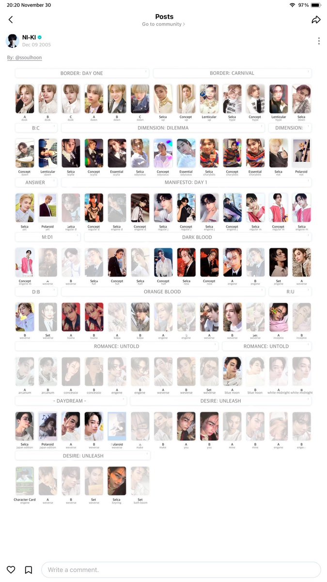 ENHYPEN The Sin Vanish トレカ ポストカード 交換

譲）ジョンウォン、ソンフン、ジェイク
求）ニキ（同異種、過去問わず）
画像2,3枚目の白塗り以外未所持です！

一度リトリンのお取引についての項目に目を通してくださると嬉しいです
お気軽にお声がけください♫
#ENHYPEN交換 #ENHYPENトレカ