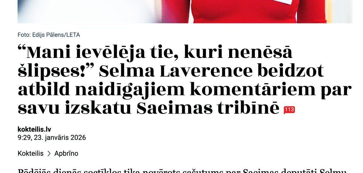 Laikam ievēlēja prostitūtas, narkomāni un psihiski slimie, ja deputāte uzskata par pieļaujami ierasties uz Saeimas sēdi pusplika. Kauns! Par to būtu no Saeimas jāizraida, nevis jālielās ar šo!