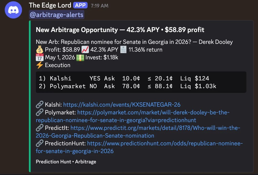 Prediction market arbitrage is the easiest money you'll make this year