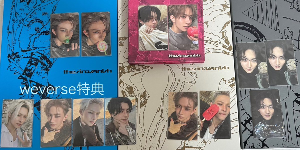 n05sun's tweet photo. ENHYPEN THE SIN : VANISH エナプ Weverse 特典 トレカ 交換

譲 ジョンウォン ヒスン ジェイク ニキ

求 同種ソンフン💖

郵送希望です📮
お気軽にお声掛けください。 https://t.co/4mVqiAsnnS
