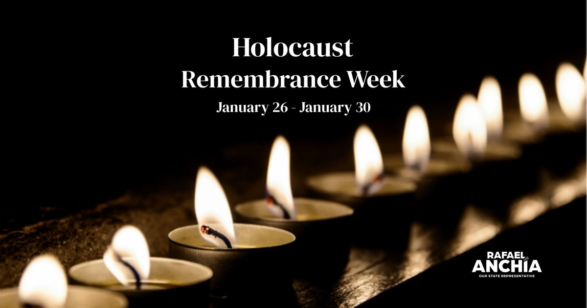 RafaelAnchia's tweet photo. This week, we remember the six million Jewish lives lost in the Holocaust and all who endured unimaginable suffering.

It reminds us that hate, when left unchecked, spreads and leads to mass destruction—and that when people unite, they have the power to stop it.

Never forget🕯️
#HolocaustRemembranceWeek