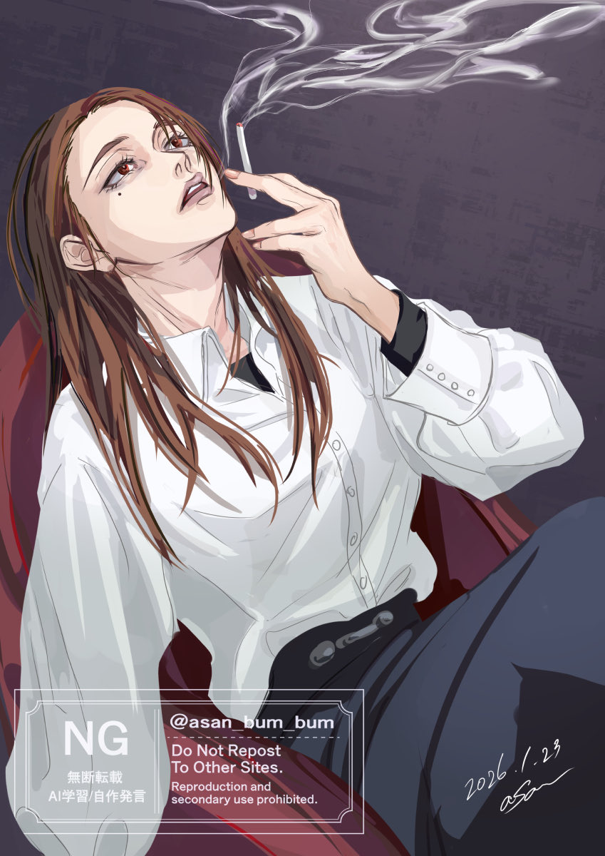 硝子さん

タバコ✖️酒の量がハンパない
まぁ‥そーなるよねぇ〜

＃呪術廻戦