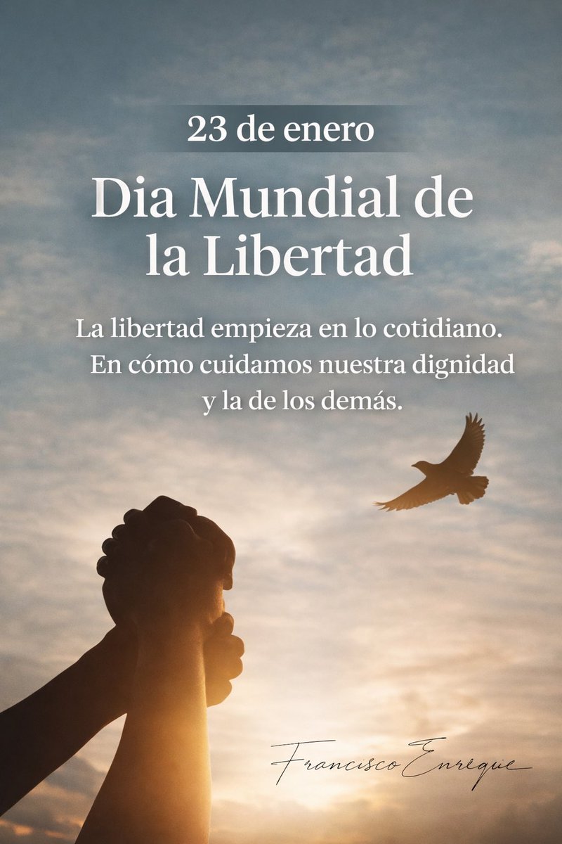 La libertad no es un eslogan: es un derecho que se protege con instituciones fuertes, Estado de derecho y ciudadanía activa. #Feph #libertad #reflexion