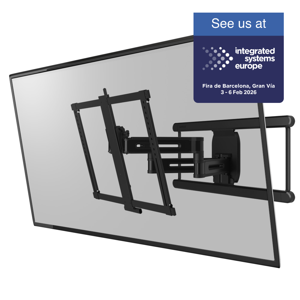 Shift up a gear at ISE next week with the innovative 4D® + Shift™ enabled premium TV mounts. Visit us on booth 2A885 to get hands-on with these class-leading mounts.
Meet the team to discuss your installation requirements.
Get FREE show tickets invt.io/1fxbwztcs3s
#ISE2026