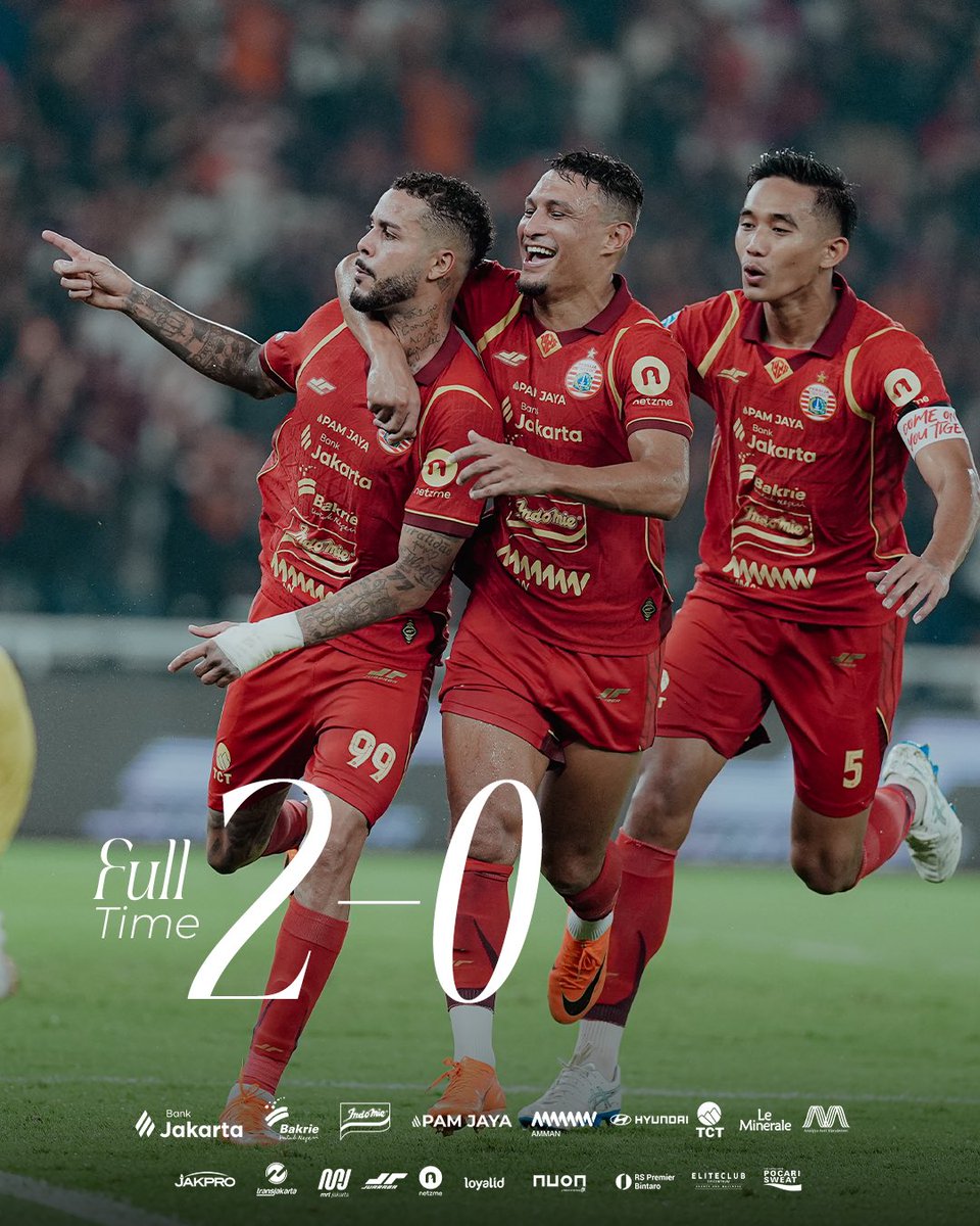 FT: Persija 2-0 Madura United

#PersijaDay #BRISuperLeague #Persija