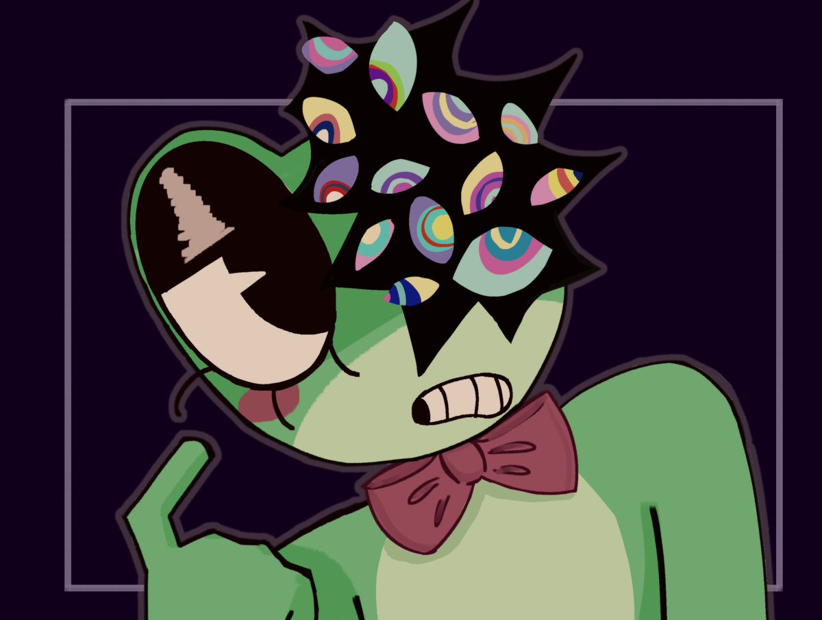 vanpuska8's tweet photo. ribbit abstraction #tadc #tadcfanart #TADCribbit https://t.co/iimBCVFgWq