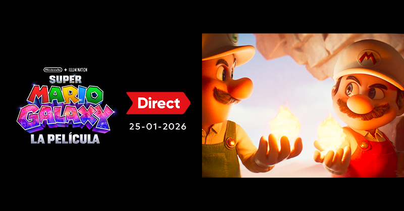 NintendoLatam's tweet photo. Acompáñanos este domingo 25 de enero a las 8:00 a.m. (hora de la Ciudad de México) en un #NintendoDirect con un vistazo exclusivo a Super Mario Galaxy: La Película. Ten en cuenta que no se incluirá información de juegos durante la presentación.

Mira aquí: https://t.co/mu9KsvwnSX