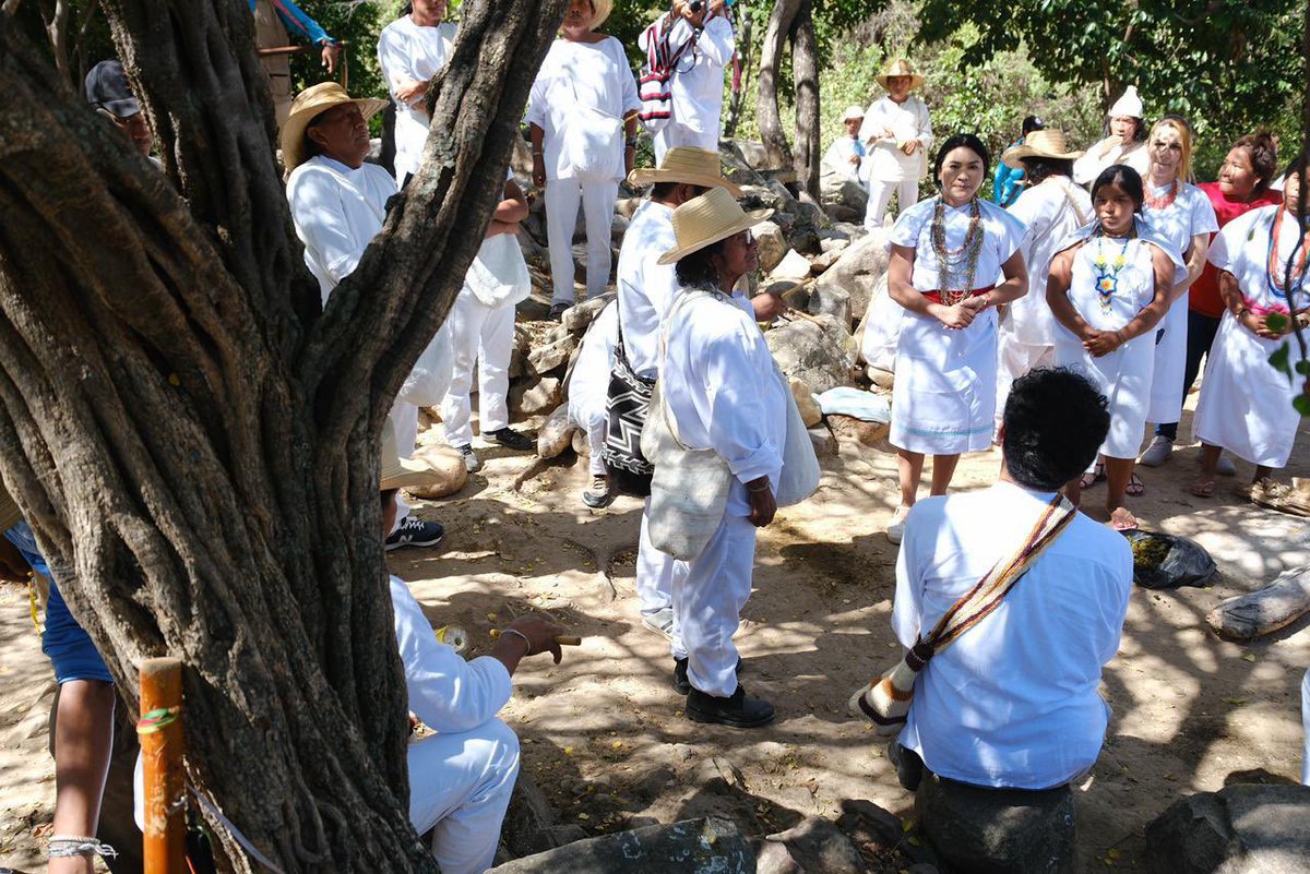 IvanCepedaCast's tweet image. AYER EN LA TARDE ESTUVE CON LOS PUEBLOS KANKUAMO Y WIWA, Y SUS AUTORIDADES. APRENDIENDO DE SU SABIDURÍA: GOBERNAR CON LA NATURALEZA. 

Participé en una ceremonia de protección espiritual junto a las autoridades ancestrales de los pueblos Kankuamo y Wiwa. Escuché sus palabras…