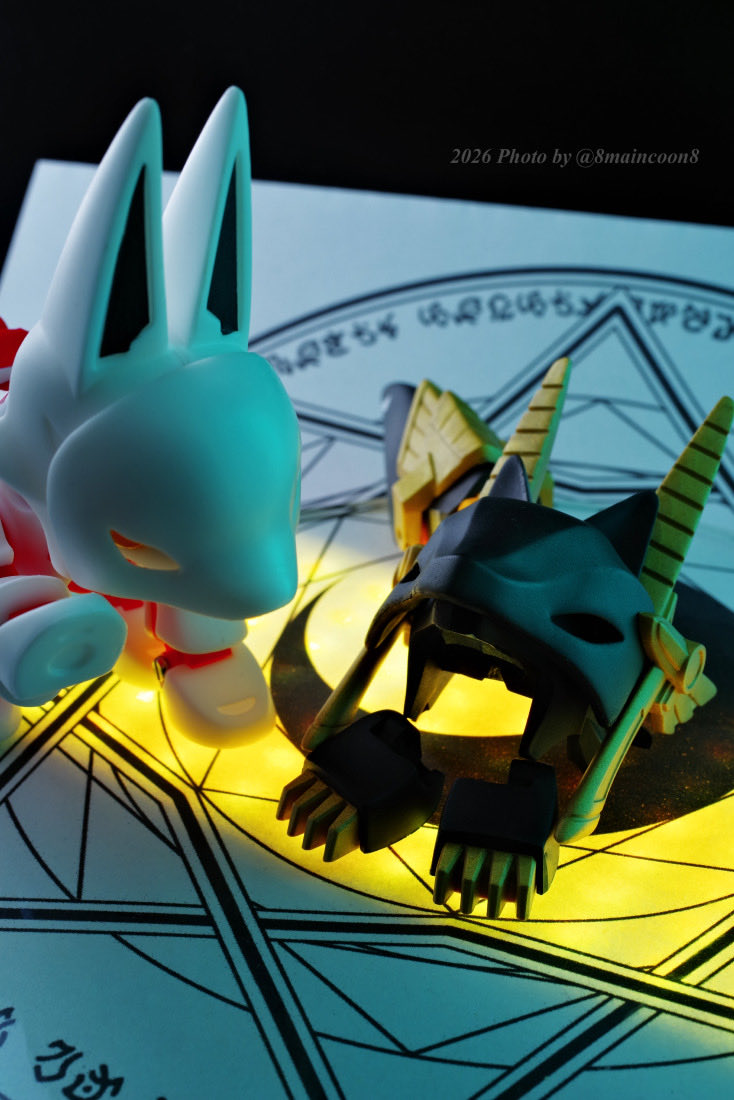 最終お値下げ　アニマネッツ　オオカミ型 新作ガレージキット【アニマネッツ オオカミ型＋装具アヌビス】完成