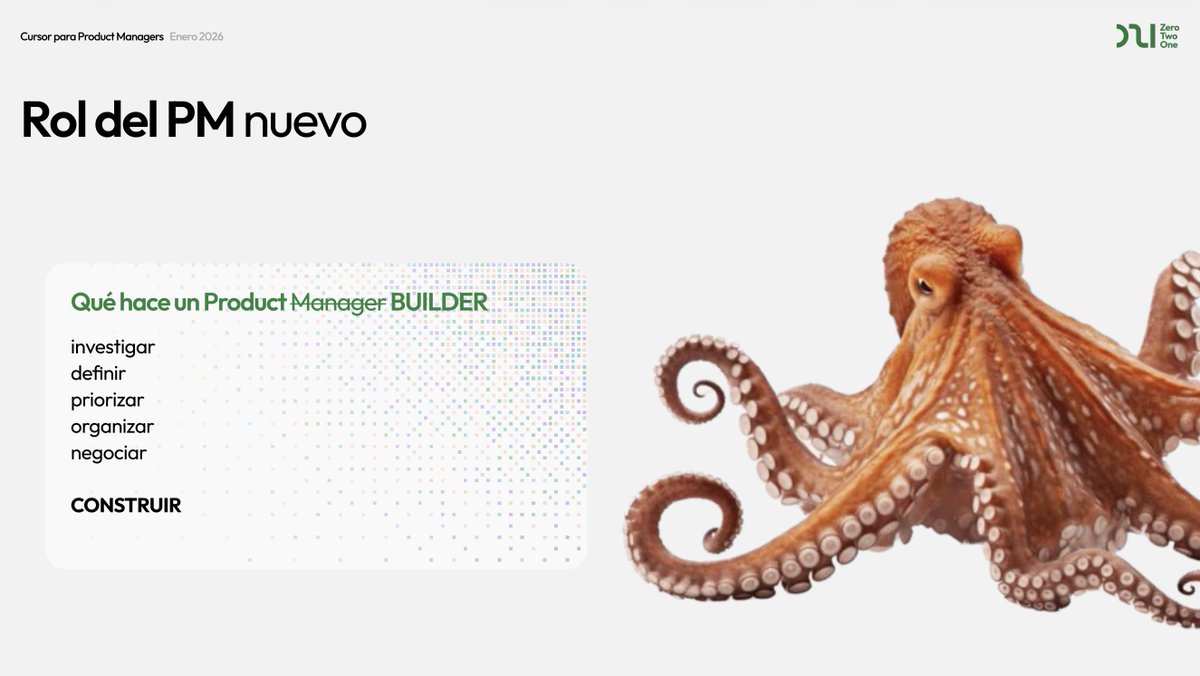 ayer di el workshop de <a href="/cursor_ai/">Cursor</a> para PMs y non-devs, durante 3 horitas, 65 personas. 

si querés la ppt escribí "product", "vibe" o "021" y va por privado!

hicimos quick fixes en la landing de 021 y pusheamos a main ;); desarrollamos una nueva feature de 021 ao vivo y