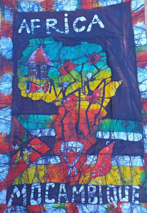 JaskillMaputo's tweet image. Art of the Day! "Viva Mozambique Africa". Buy at: ArtPal.com/Batik?i=320318…