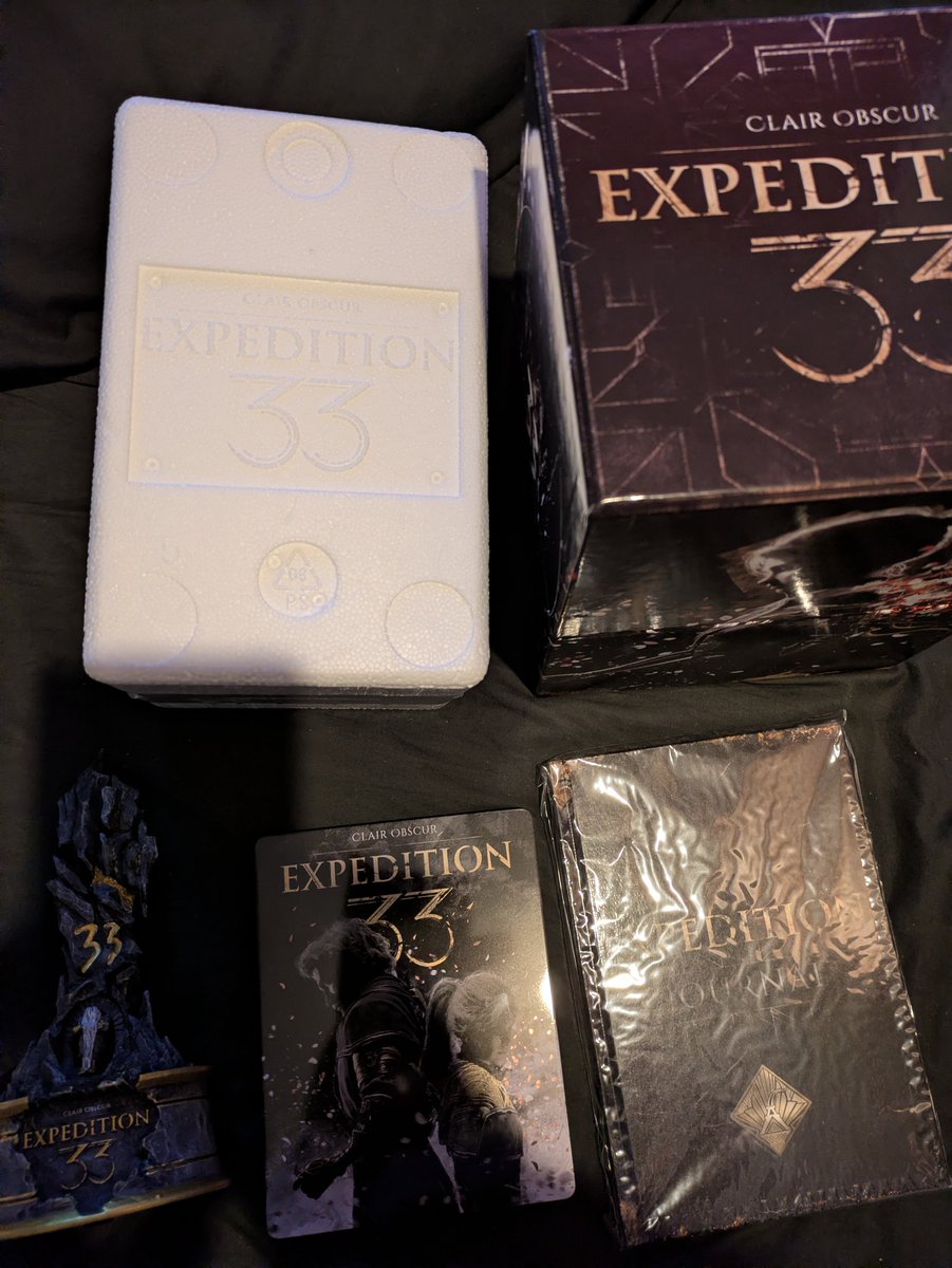 My clair obscur: expedition 33 monolith set just arrived. So happy it's finally here. <a href="/Laced_audio/">Laced</a>