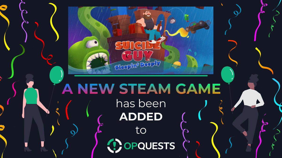 opquests's tweet image. We just added Suicide Guy: Sleepin' Deeply on opquests.com💚￼

￼✅Make sure to #claim it for free before it runs out!

￼✅Follow us to receive #updates on when we add the next batch of #free #Steam #games!

￼ 🎁🎁

 #giveaway #giveaways