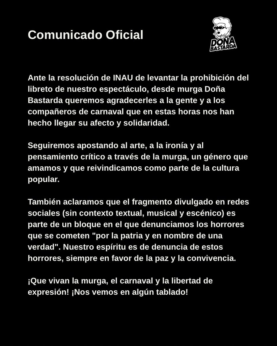 Comunicado oficial, Doña Bastarda.