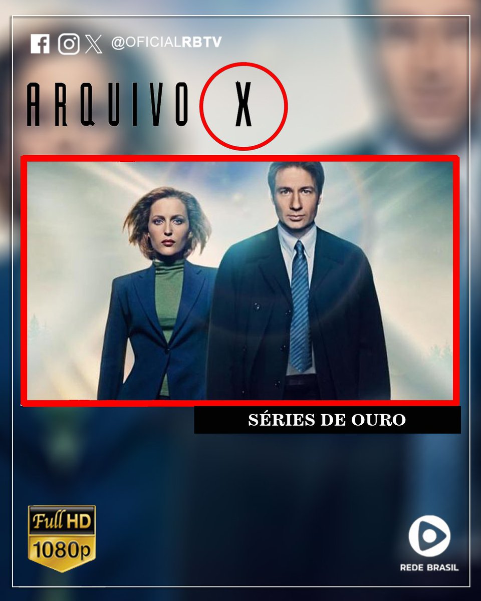Arquivo X em Séries Douradas, hoje, sexta, a partir das 20h10!

Acompanhe pelo site: rbtv.com.br

#RedeBrasilDeTelevisão #OficialRBTV