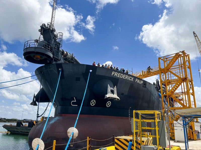 DredgingUSA1906's tweet image. Jones Act newbuild 🇺🇸⚓️
The Frederick Paup — largest U.S.-built self-propelled hopper dredge ever.
15,000+ cu yds | ~25,000 hp
Built in Texas. Working for America.  January 23, 2026