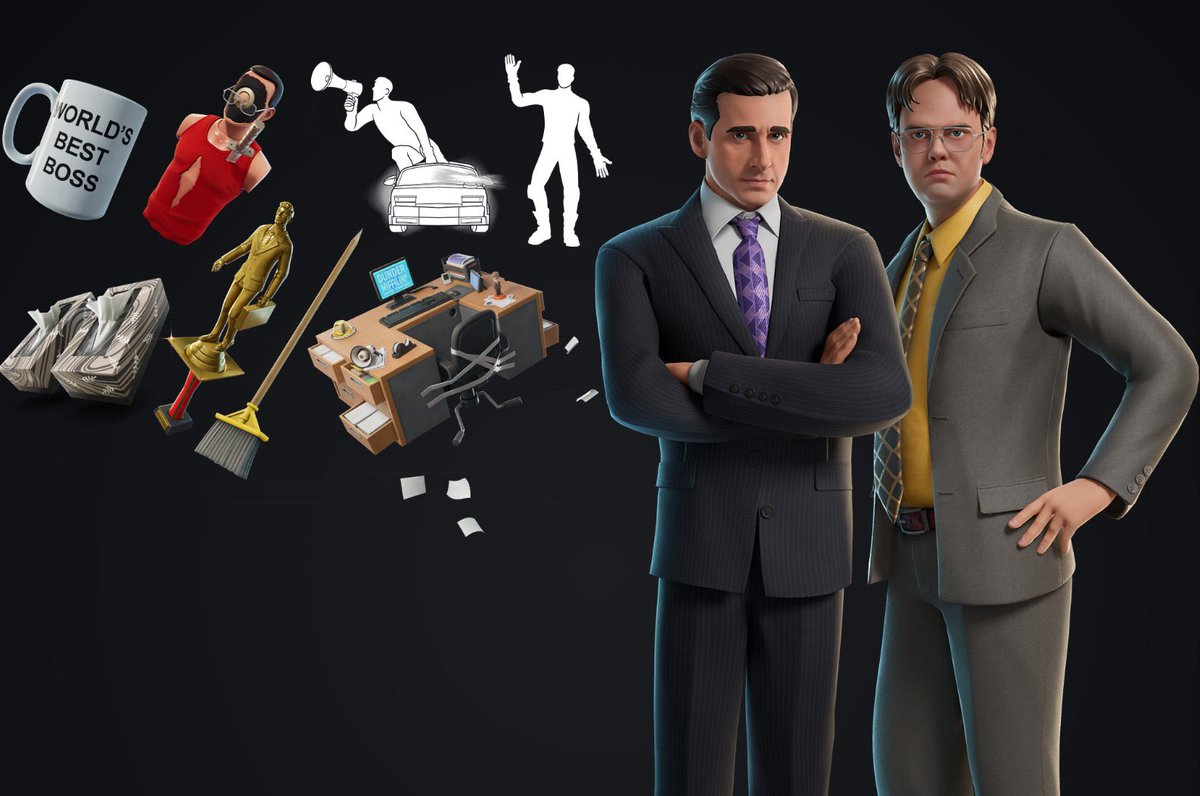 SKINS DE THE OFFICE X FORTNITE