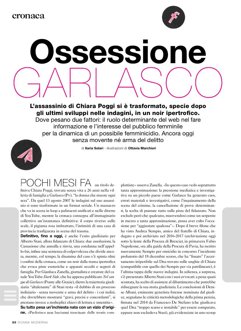 Su <a href="/DonnaModerna/">Donna Moderna</a>, una bella intervista realizzata da Ilaria Solari, che ringrazio