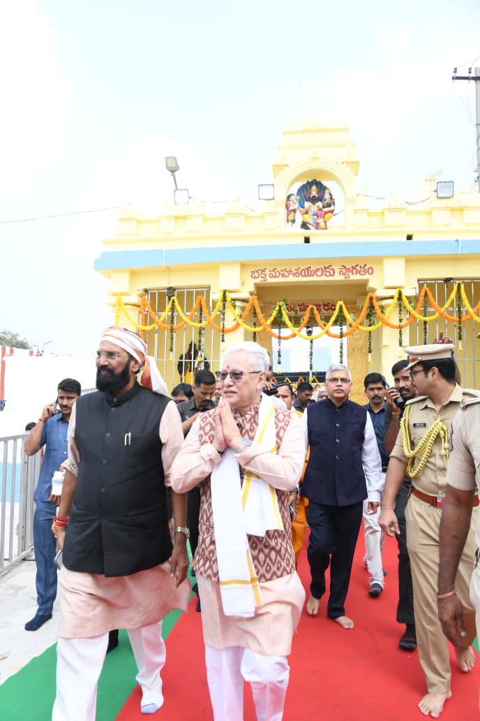 tg_governor's tweet photo. The Hon’ble Governor of Telangana, Shri Jishnu Dev Varma, visited the sacred Sri Lakshmi Narasimha Swamy Temple at Matapalli in Suryapet District on 23rd January 2026 and offered special prayers.

On the occasion, Shri N. Uttam Kumar Reddy, Hon’ble Minister for Irrigation & CAD and Food & Civil Supplies, and Shri Adluri Laxman Kumar, Hon’ble Minister for Scheduled Castes Development and Tribal Welfare Departments, accompanied the Hon’ble Governor. Senior officials of the district administration, temple authorities, and other dignitaries were also present during the visit.