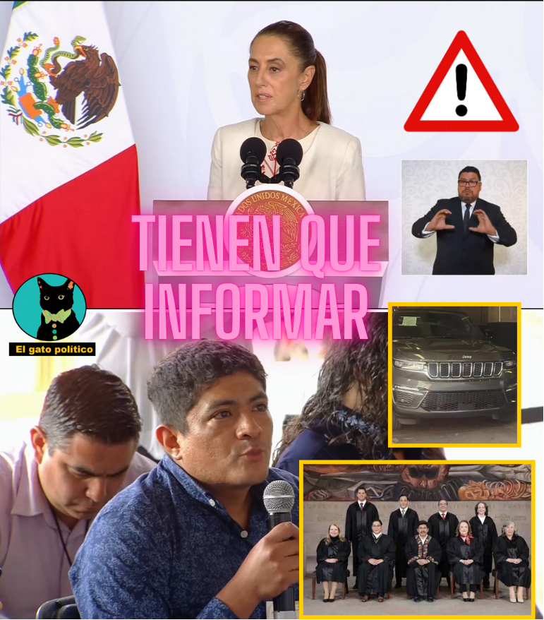 🔴​🔴¡Fuerte!
Ante la polémica compra de la SCJN, de camionetas blindadas de 1.7 millones para cada uno de sus ministros, la presidenta le pide a la SCJN y al Comité de Administración informar:

"El informe dice que había un contrato de renta de vehículos y decidieron sustituirlo