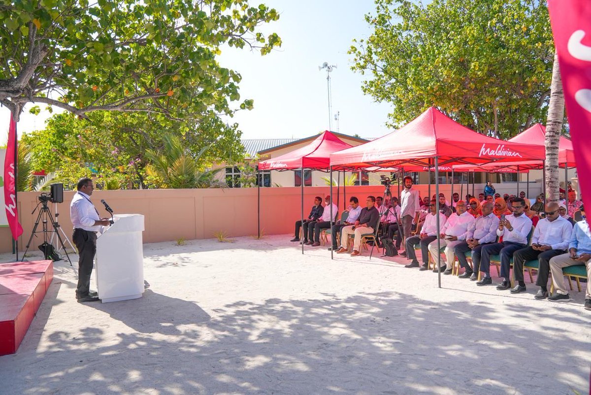 Minister <a href="/em_saeed/">Mohamed Saeed</a> attended the inauguration ceremony of scheduled seaplane flights to N. Velidhoo, fulfilling a pledge made by HEP <a href="/MMuizzu/">Dr Mohamed Muizzu</a>. Velidhoo marks the third island to be connected by seaplane under the Nationwide Air Connectivity Project.