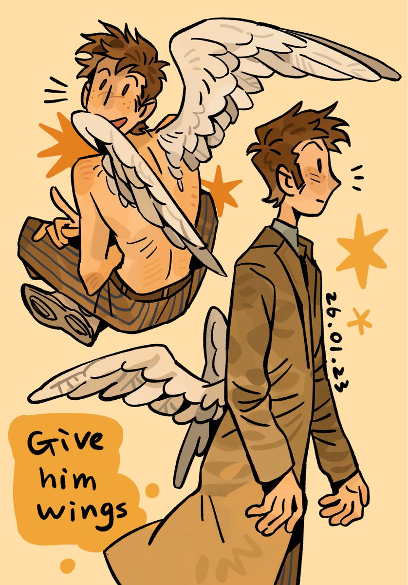 Fanfeifour_'s tweet image. 10 with wings 🪽 
#DoctorWho #doctorwhofanart