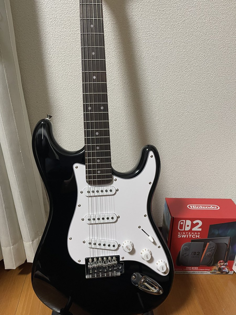 某配信者の影響をモロに受けエレキギターを購入
ピッキングハーモニクスマスターします、か