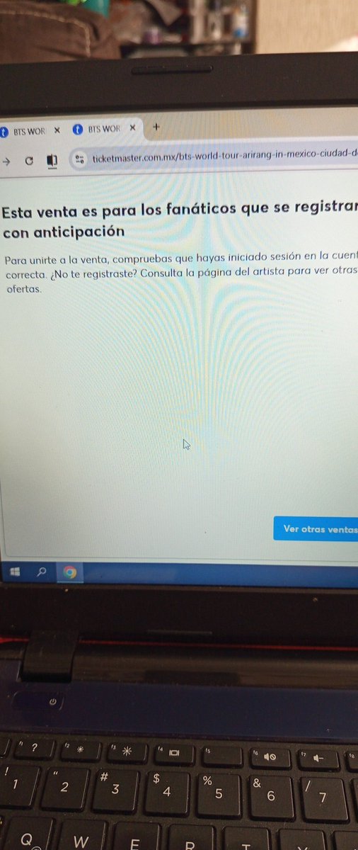 donalizz1's tweet photo. @Ticketmaster_Me @banamex Todas tenemos el mismo problema 😵‍💫 
¿Qué está pasando? https://t.co/nuAUGbBxw4