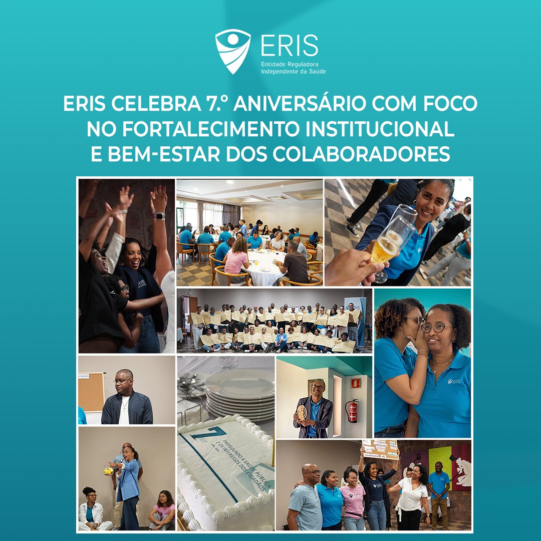 #ERIS celebra 7.º aniversário com foco no fortalecimento institucional e bem-estar dos colaboradores

Confira em: eris.cv/index.php/noti…

#ERIS #CaboVerde #7Anos #SaúdePública #TeamBuilding #FortalecimentoInstitucional  #Colaboradores