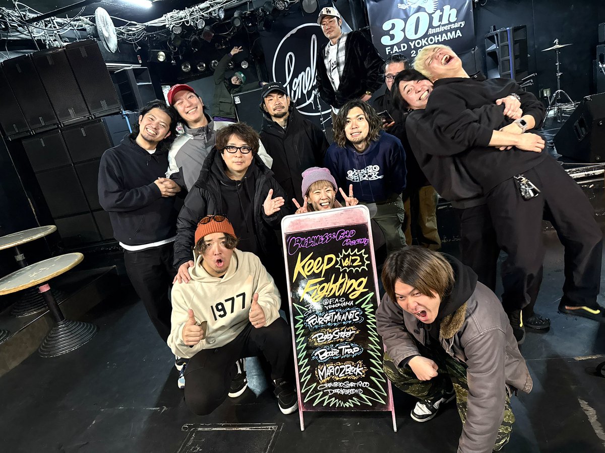 loneliness_045's tweet image. 2026/01/23
at F.A.D YOKOHAMA
LONELINESS×F.A.D presents
"Keep Fighting vol.2"

@BlockMario2 
@BoobieTrap_YY 
@Baby_smoker_JPN 
@FGMAN_Official 

ありがとうございました！
次回は1/26(月) #GORAIKO2026
今年もよろしくお願いします！