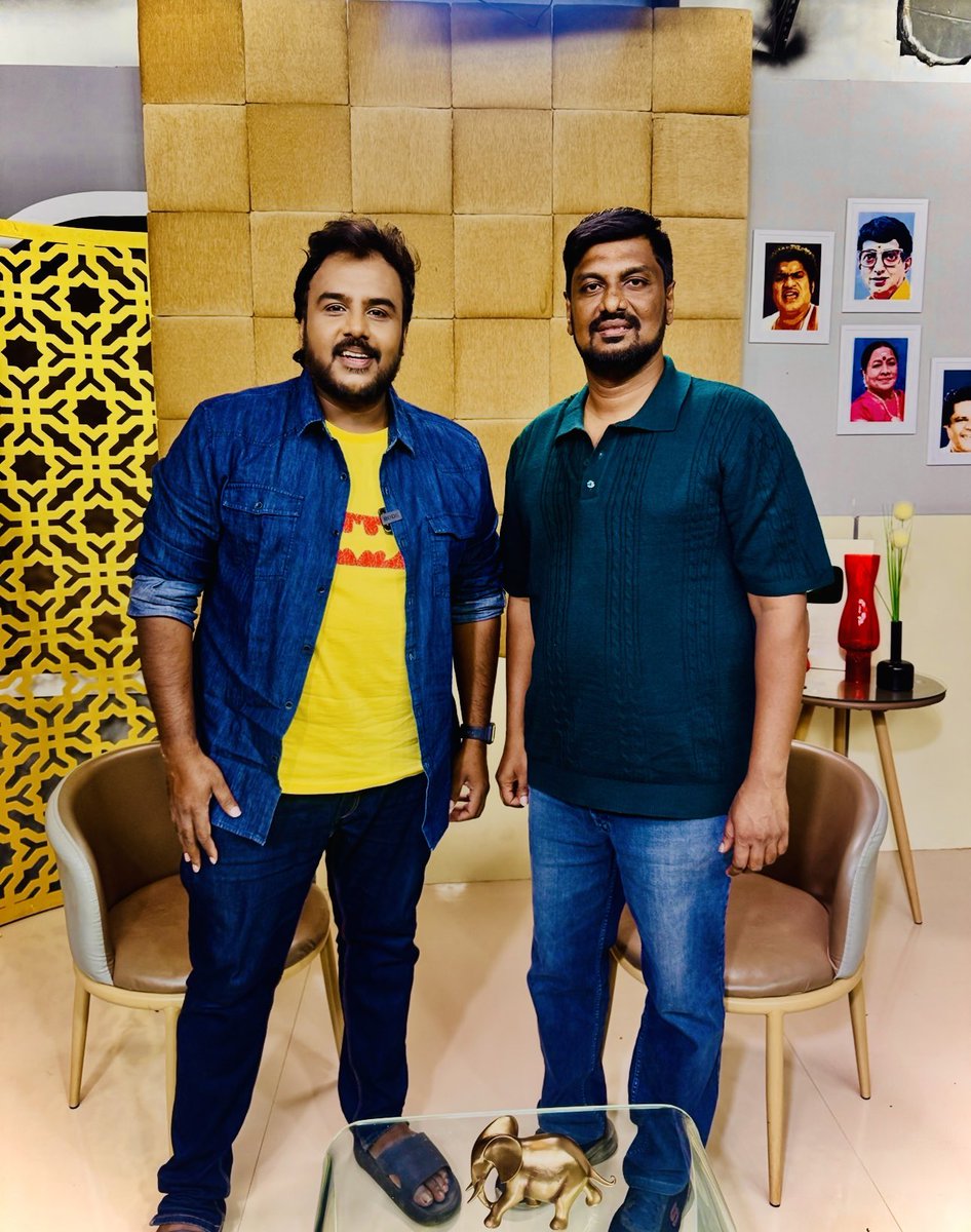 sathishmsk's tweet photo. Gave an interview to Sun Network Channel today regarding my AI film #TenthAvatar & AI works. Thanks to #JollyVasanth bro #Ranjith bro #AdithyaTv #KelviMuyal https://t.co/7TWrCtx6Rc