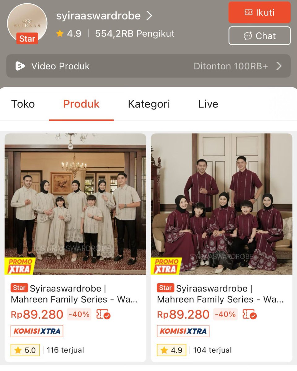 26 hari lagi masuk puasa
Biar ibadah fokus 🧘‍♀️, aku sudah list-in 26 toko yang jual sarimbit
Tinggal pilih tanpa ribet! ✨