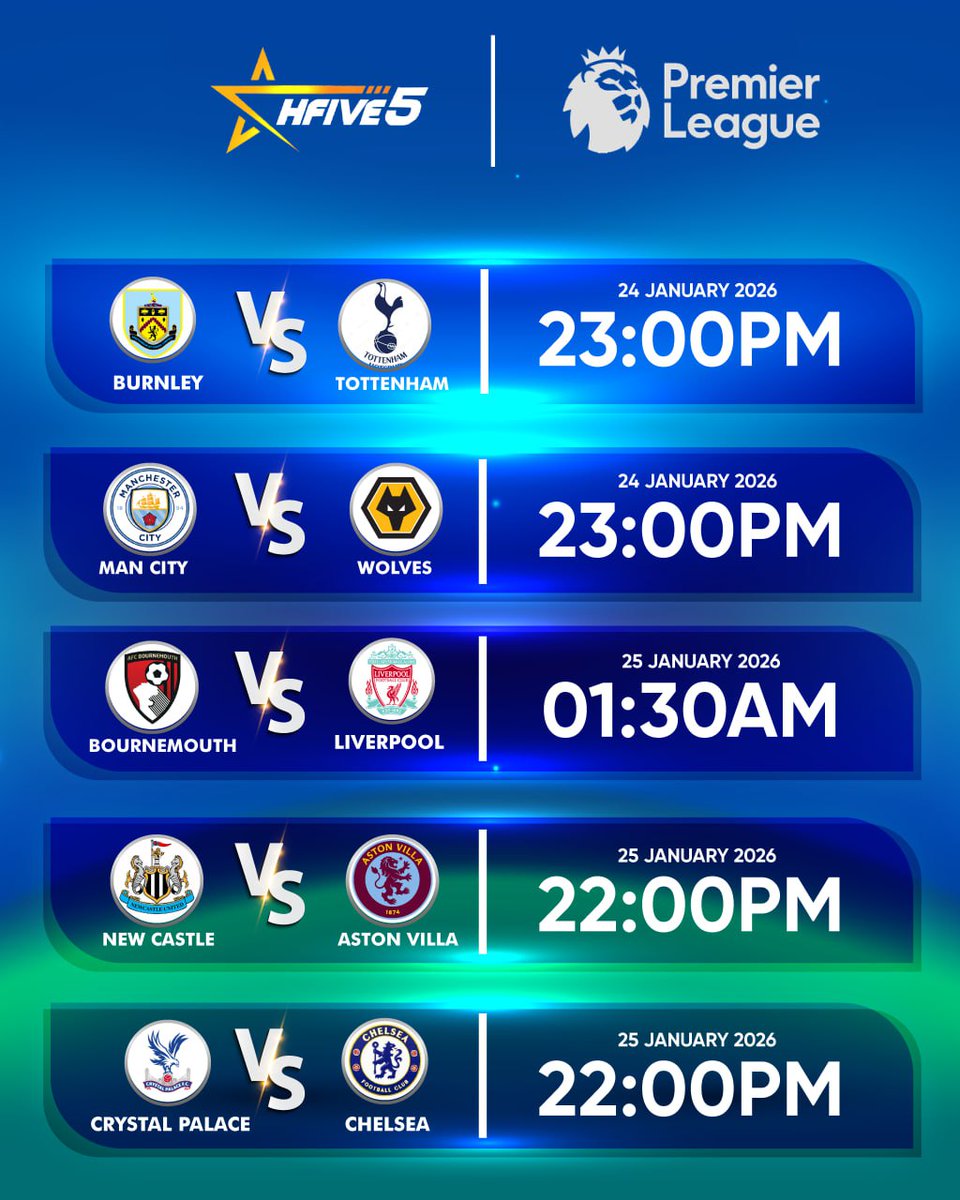Every match is a battle, every goal a celebration. Experience the true spirit of the Premier League with HFive5.

➡️MYR website (direct.lc.chat/13516587/)
➡️SGD website (direct.lc.chat/13148952/)

#PremierLeague #HFive5 #FootballPassion #MatchNight